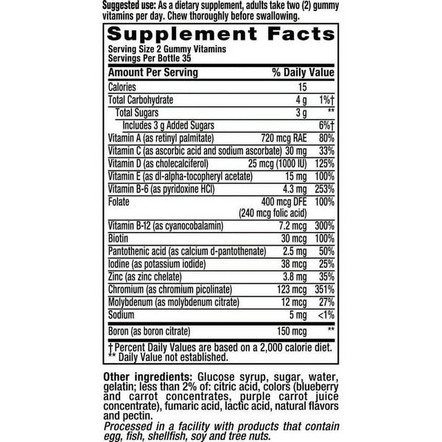 Vitafusion Mens Complete Multivitamin - 70 Gummies