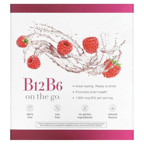 Youtheory - Vitamin B12 B6 Liquid Essential Daily Vitamins Raspberry - 12 Packet(S)