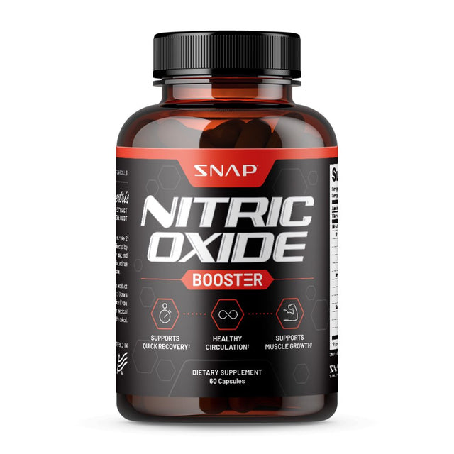 Snap Supplements Nitric Oxide Booster and Heart Health Supplement Bundle, 60 + 90 Capsules