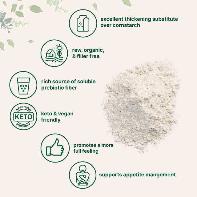 Organic Glucomannan Konjac Root Powder (Konjac Gel Powder), 10 Ounce, Soluble Fiber & Prebiotics, Great Cornstarch Substitute for Thickener, Supports Regularity & Healthy Weight Management, Keto Diet