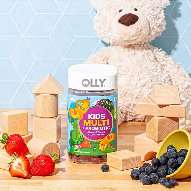 OLLY Kids Multi + Probiotic Yum Berry Punch Vitamin Gummies (160 Ct.)