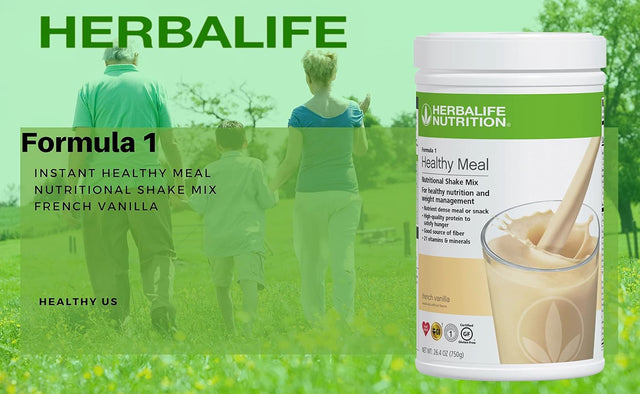 Herbalife Four Combo Formula 1 (French Vanilla 750G) Healthy Nutritional Shake Mix-Herbal Aloe 473Ml (Choose Your Flavor)-Personalized Protein Powder 360G and Herbal Tea 51G (Choose Your Flavor)