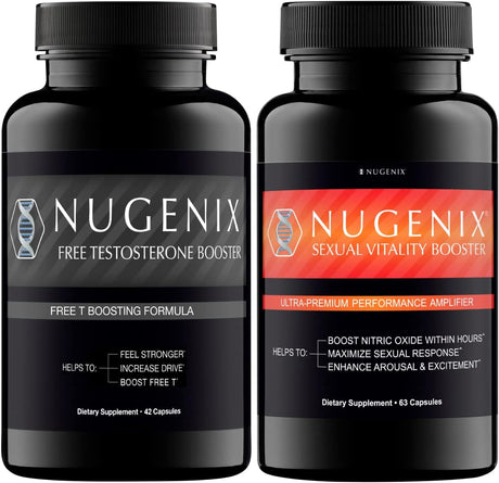 Nugenix Sexual Vitality Booster & Nugenix Free Testosterone Booster for Men