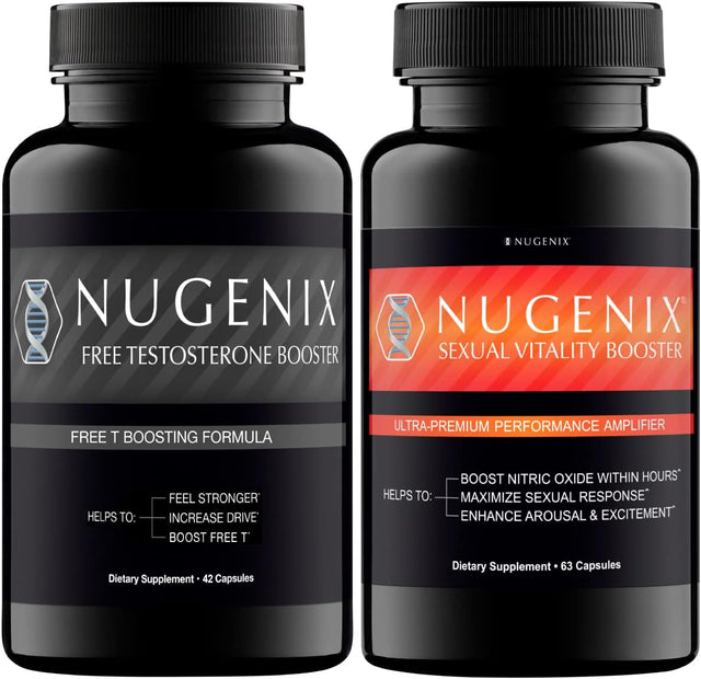 Nugenix Sexual Vitality Booster & Nugenix Free Testosterone Booster for Men