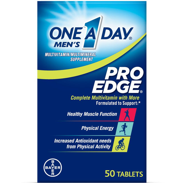 One a Day Men'S Pro Edge Multivitamin Tablets, Multivitamins for Men, 50 Ct