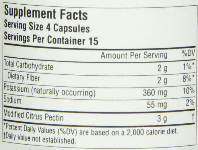 Source Naturals Modified Citrus Pectin Pectimmune™ 750 Mg 60 Capsule