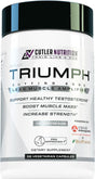 TRIUMPH Testosterone Booster for Men: Best Test Booster and Estrogen Blocker for Men with DIM, KSM 66 Ashwagandha, and Boron Citrate, Build Natural Lean Muscle Mass and Strength, 56 Veggie Capsules