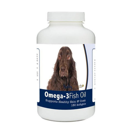 Healthy Breeds 840235185307 Field Spaniel Omega-3 Fish Oil Softgels, 180 Count