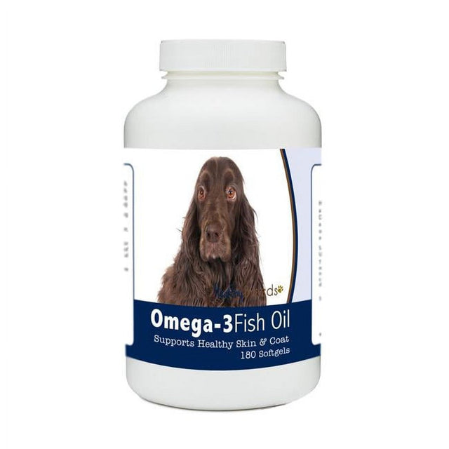 Healthy Breeds 840235185307 Field Spaniel Omega-3 Fish Oil Softgels, 180 Count