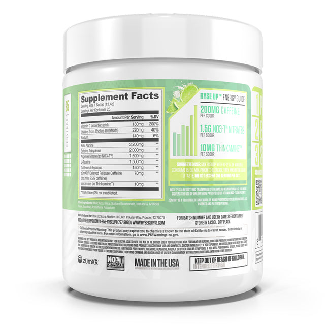 RYSE Supplements Element Pre Workout, Baja, 25 Servings