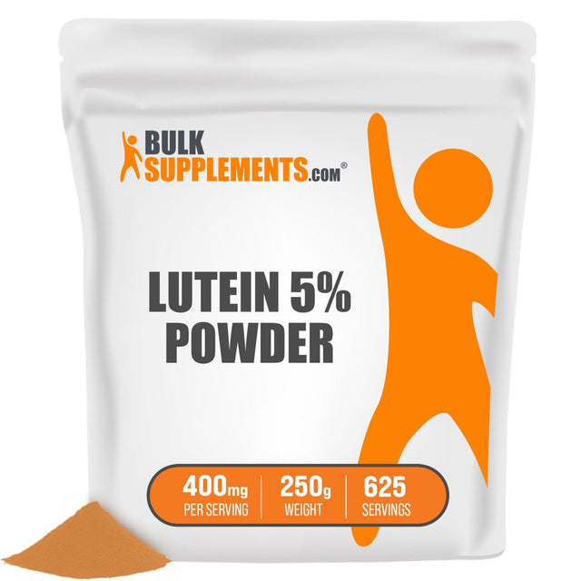 Bulksupplements.Com Lutein 5% Powder - Lutein 20Mg - Eye Vitamins for Vision - Vegan Lutein - Vision Supplements - Eye Support (250 Grams)