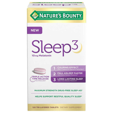 Nature'S Bounty Sleep3 10Mg. Melatonin, 120 Tablets