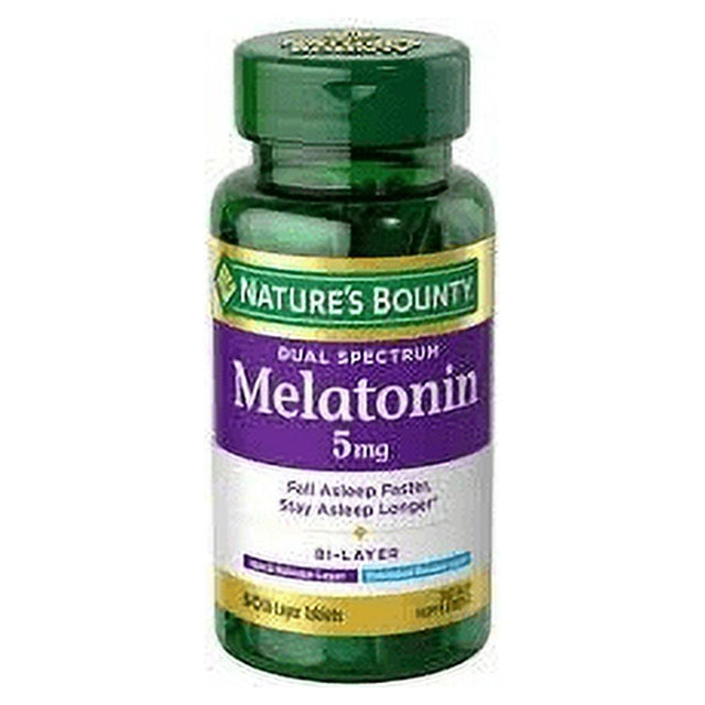 Nature'S Bounty Dual Spectrum Melatonin Sleep Faster & Longer 60 Ct, 2-Pack