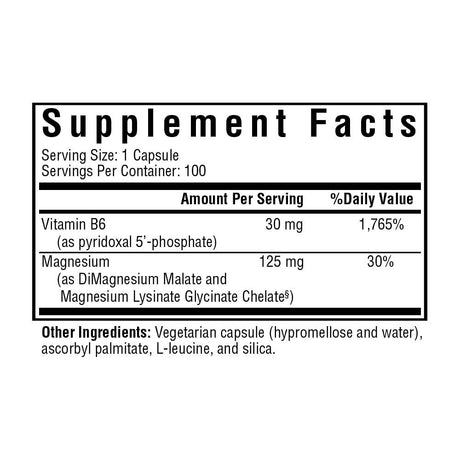 Seeking Health Magnesium plus with Vitamin B6, 100 Vegetarian Capsules