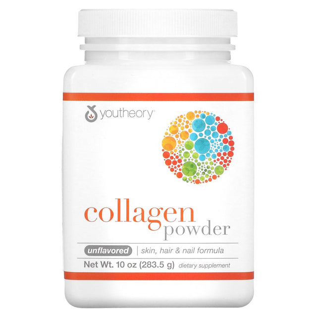 Youtheory, Collagen Powder, Unflavored, 10 Oz (283.5 G)