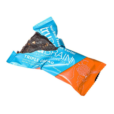 Trubrain Nootropic Bars - Focus, Energy, Clarity. Fast Absorbing Nootropics Bars | Brain Boosters | Improve Memory | Stop Procrastination