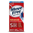 Move Free Triple Strength Glucosamine Chondroitin and Hyaluronic Acid Joint Supplement, 80 Count