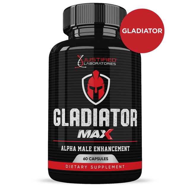 (5 Pack) Gladiator Max 1600MG Advanced Men'S Health Formula 300 Capsules