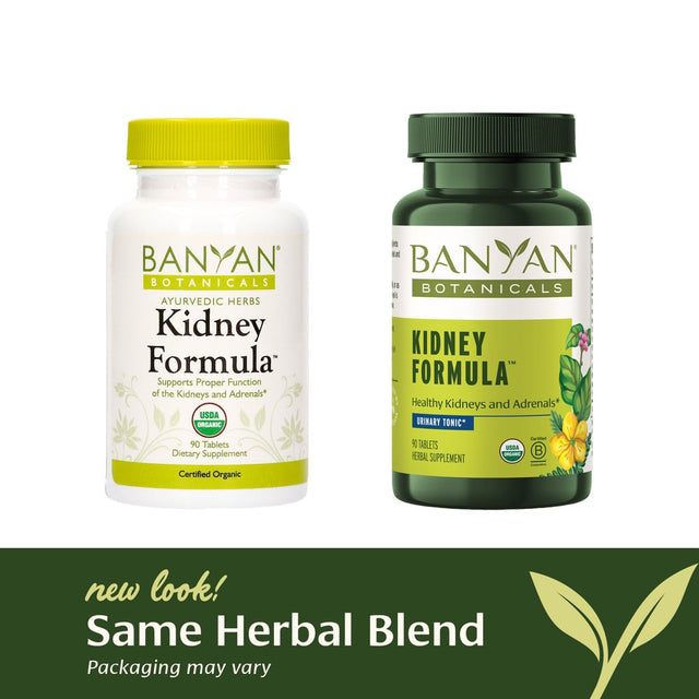 Banyan Botanicals Kidney Formula – Organic Kidney Supplement with Gokshura – Rejuvenating Herbal Blend to Support Kidneys and Urinary Tract Balance* – 90 Tablets – Non-Gmo Sustainably Sourced Vegan