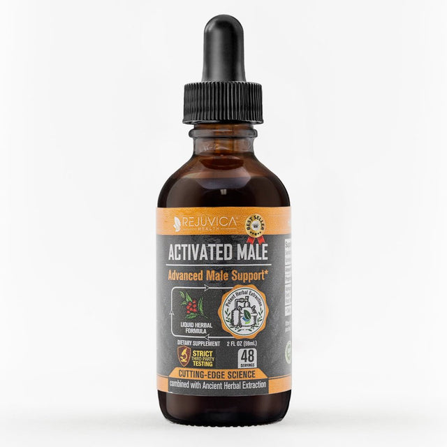 Activated Male - Advanced Male Support Tincture - Liquid Delivery for Better Absorption - Ashwagandha, Mucuna, Tongkat Ali, Tribulus & More!