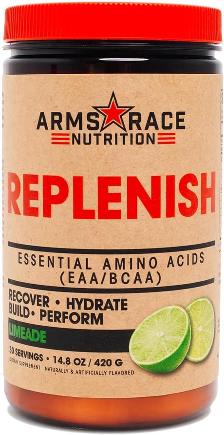 Arms Race Nutrition Replenish Essential Amino Acids (EAA/BCAA) 30 Servings (Limeade)