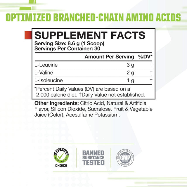 Musclepharm Essentials BCAA, Fruit Punch - 30 Servings