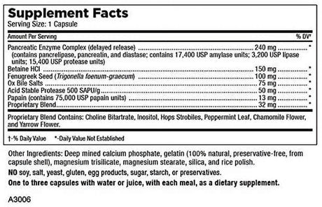 Mt. Angel Vitamins - Super Enzymes +, Fat Digesting Enzymes (50 Capsules)