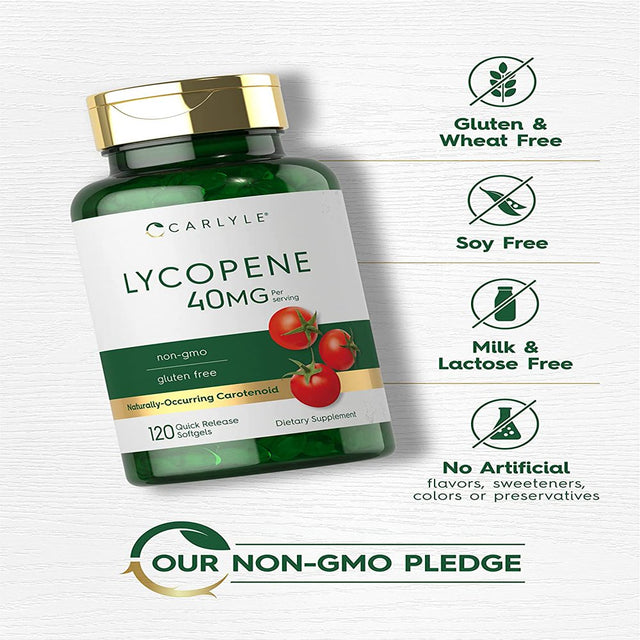 Lycopene | 40Mg | 120 Softgels | by Carlyle