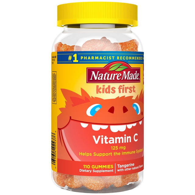 Nature Made Kids First Vitamin C Gummies, Dietary Supplement for Immune Support, 110 Count