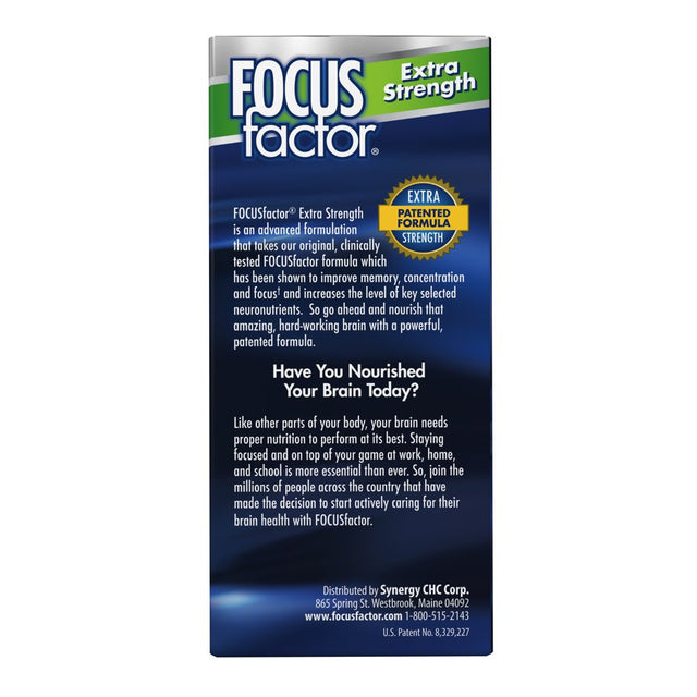 Focus Factor Extra Strength, Brain Health Dietary Supplement - 60 Ct