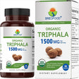 Brieofood Organic Triphala 1500Mg, 45 Servings, Vegetarian, Gluten Free, 90 Vegetarian Tablets