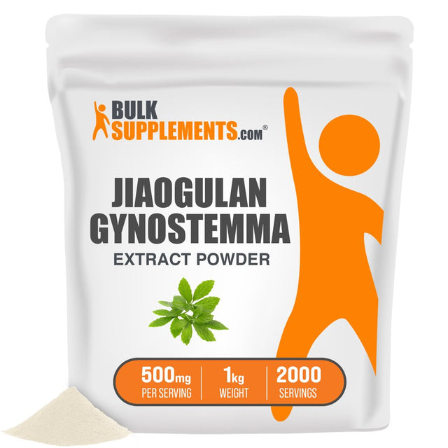 Bulksupplements.Com Gynostemma Extract Powder, 500Mg - Brain, Heart, & Liver Support (1Kg - 2000 Servings)