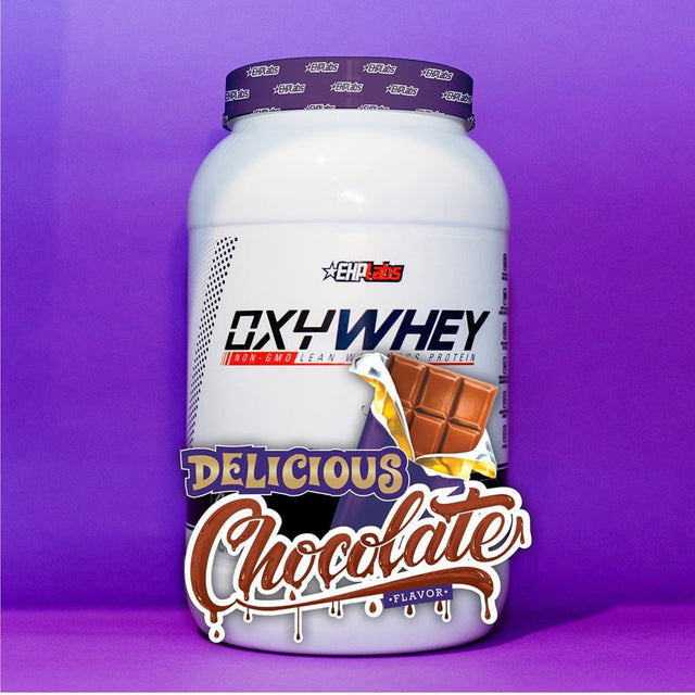 Ehplabs Oxywhey Whey Protein Powder Protein Shake - 25G of Whey Protein Isolate Meal Replacement Shake, Non-Gmo, Post Workout Protein Shakes, Isolate Protein Powder - 25 Serves (Delicious Chocolate)