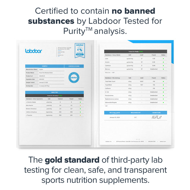 Legion Pulse Pre Workout W/ Caffeine for Energy, Blueberry Lemonade, 20 Servings