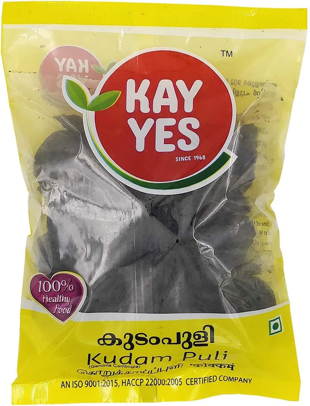 Kayes Brindleberry/Kudampuli/Garcinia Cambogia/Goraka/Malabar Tamarind - Kerala Origin (500 Grams)