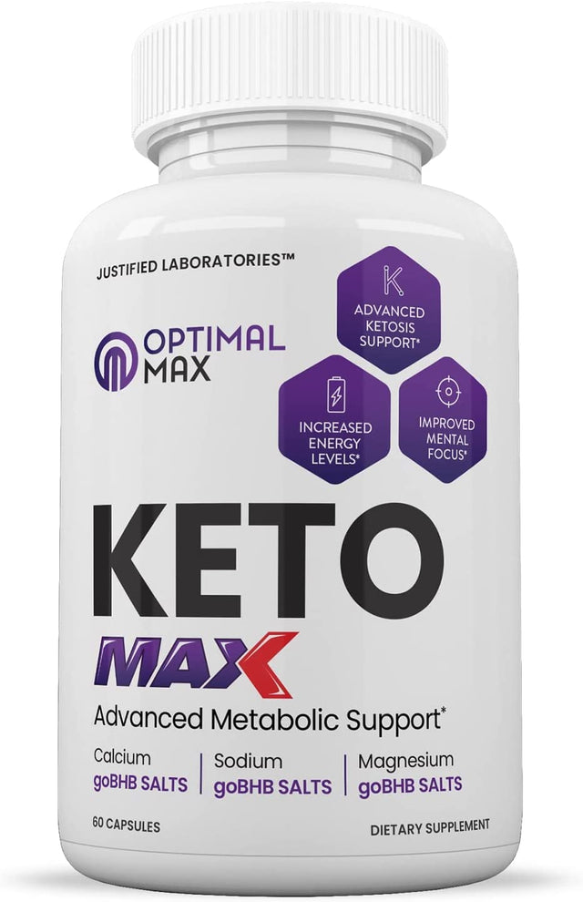 (2 Pack) Optimal Keto Max 1200MG Pills Includes Apple Cider Vinegar Gobhb Strong Exogenous Ketones Advanced Ketogenic Supplement Ketosis Support for Men Women 120 Capsules