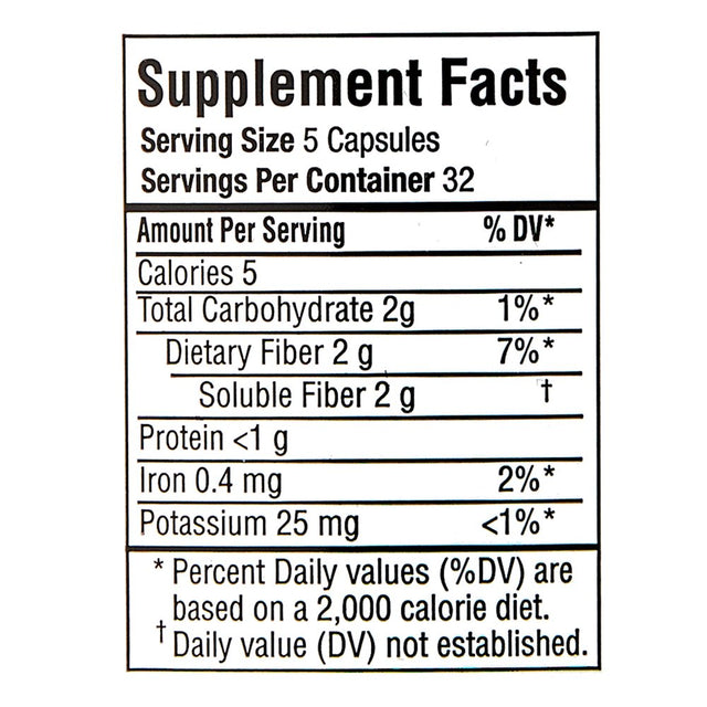 Equate Daily Fiber, 100% Psyllium Husk Dietary Supplement Capsules, 160 Count