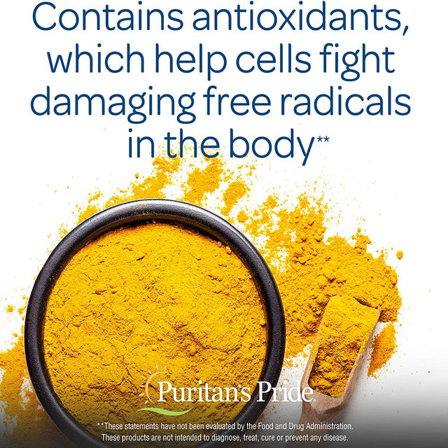 Puritan'S Pride Turmeric Curcumin 500 Mg Contains Antioxidants-180 Capsules