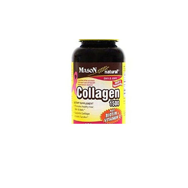 Mason Natural Collagen plus Biotin & Vitamin C for Skin & Joint, 1500 Mg, 120 Ct