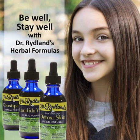 Dr. Rydland'S Liquid Herbal Formulas - Liver Cleansing Detox & Skin (2Oz Glass Bottle with Dropper)