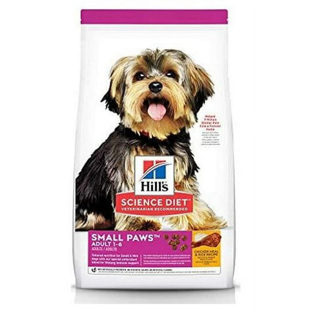 Hill'S Science Diet Dry Dog Food, Adult, Small Paws for Small Breed Dogs, Chicken Meal & Rice, 4.5 Lb. Bag