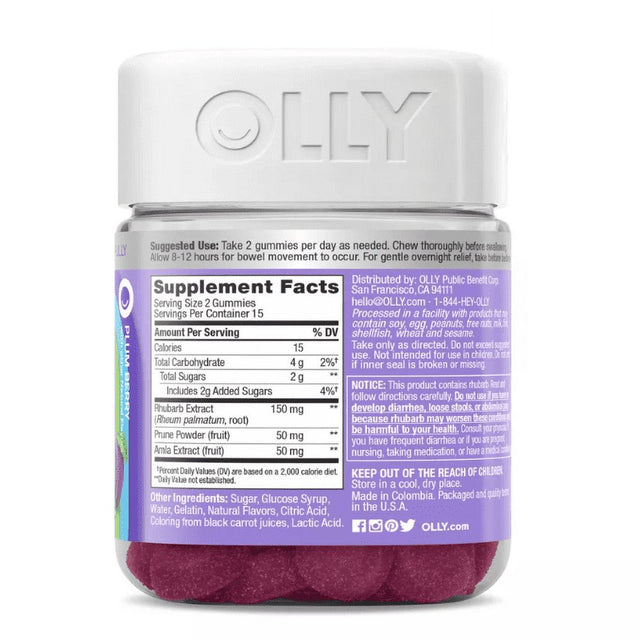 Olly Keep It Movin' Digestive Gummies Gut Health (30 Gummies) *EN