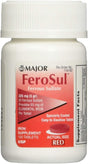 Major Ferosul Ferrous Sulfate 325Mg Iron Supplement 100 Tablets | Iron Pills | Blood Builder Iron Supplement for Women and Men | Iron Supplements for Anemia | Blood Circulation Supplements