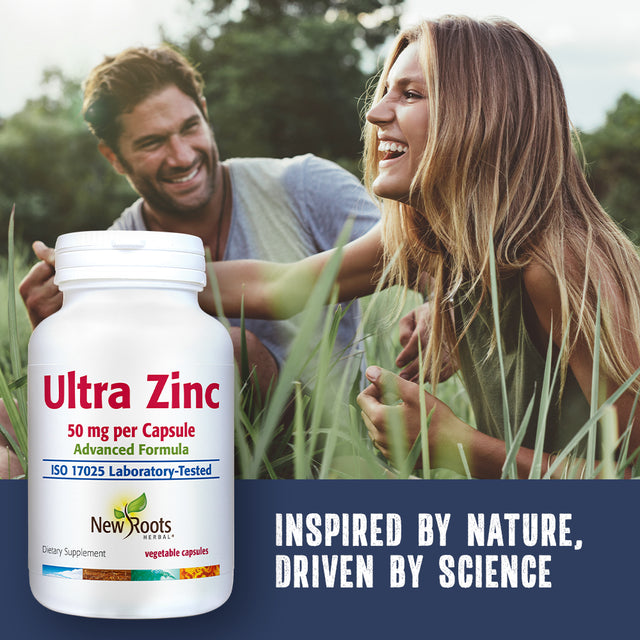 New Roots Herbal Ultra Zinc 30 Mg (90 Veg Caps) – Key in Nutrient Absorption & Metabolism, Tissue Production, Energy Production|Supports Immunity|Supports Skin Health, Eye Health & Prostate Health