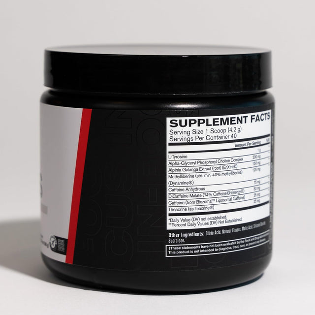 BARE PERFORMANCE NUTRITION, BPN In-Focus Brain Support Supplement, Improve Focus Mood Energy, Alpha GPC, Raspberry Lemonade