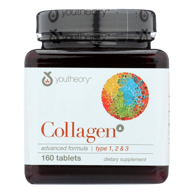 Youtheory Collagen - Type 1 and 2 and 3 - Advanced Formula - 160 Tablets