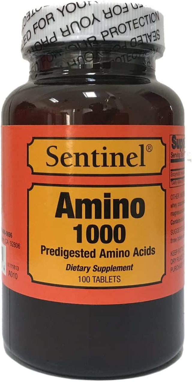 Amino 1000 Predigested Amino Acids, Made in USA, 100 Tablets