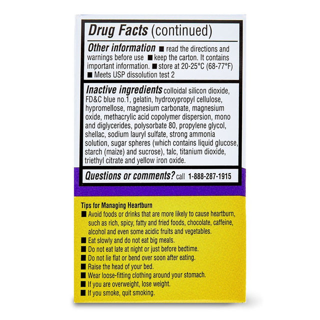 Equate Esomeprazole Magnesium Delayed Capsules Acid Reducer, 14 Count