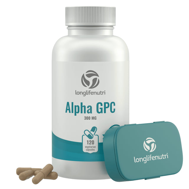 Alpha GPC Choline 300 Mg - 120 Vegetarian Capsules