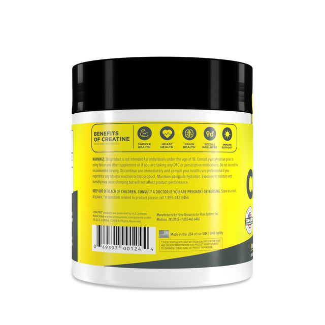 CON-CRET Patented Creatine Hcl Lemon Lime Powder, Workout Supplement, 48 Servings